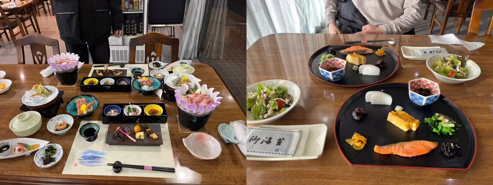 めっちゃ綺麗に盛り付けた会席料理。